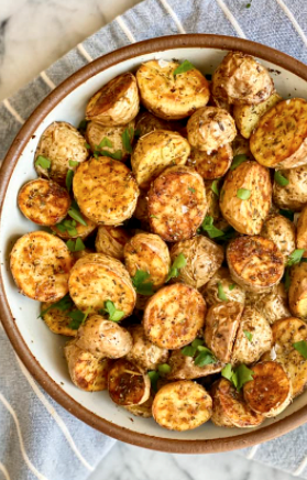 Air fryer roasted potatoes