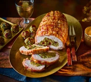 Air-fryer rolled turkey breast