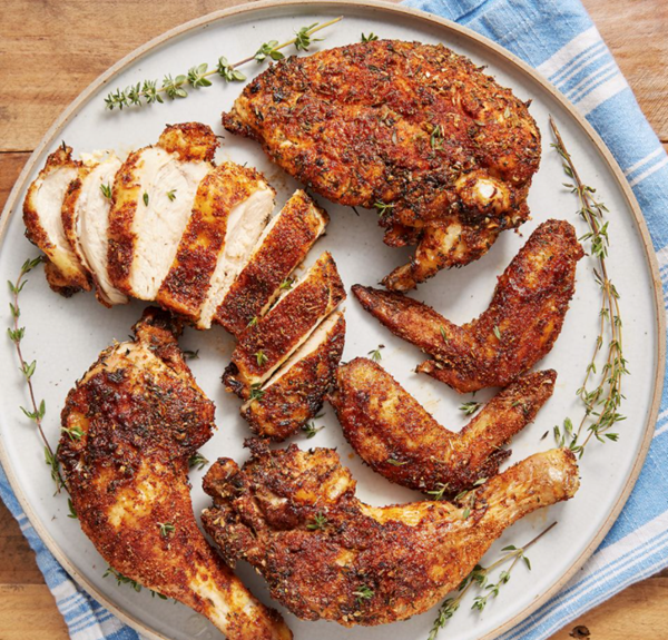 Air fryer rotisserie chicken