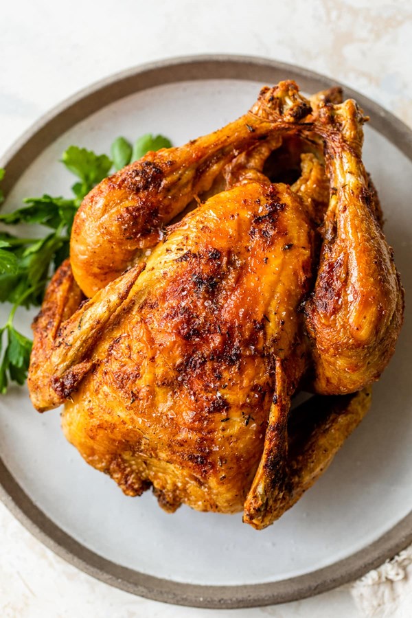 Air fryer rotisserie chicken 
