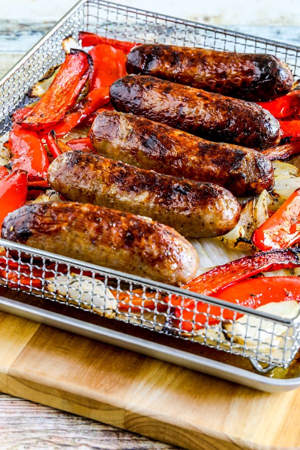 Air fryer sausage and peppers