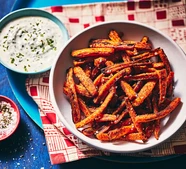Air fryer spiced carrot fries