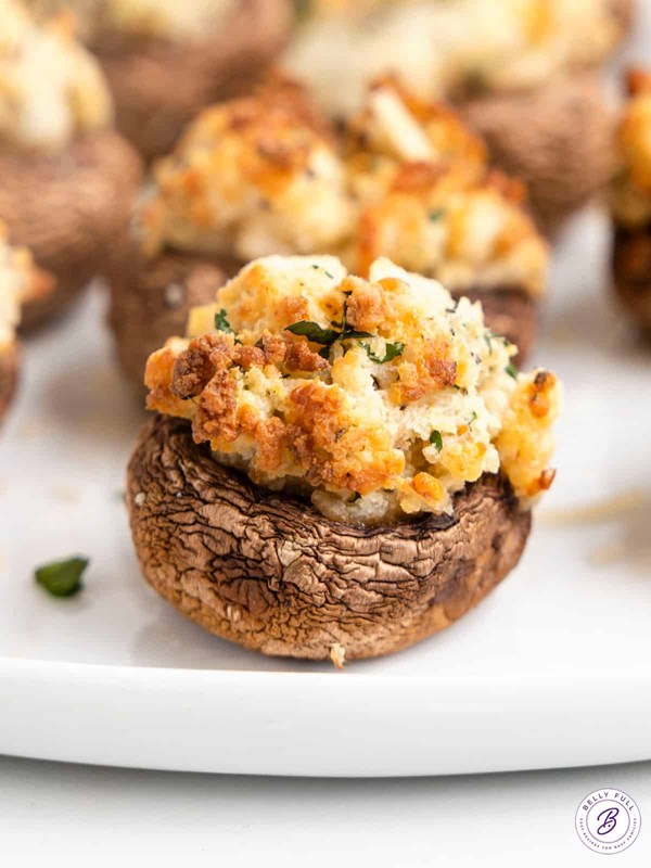Air fryer stuffed mushrooms