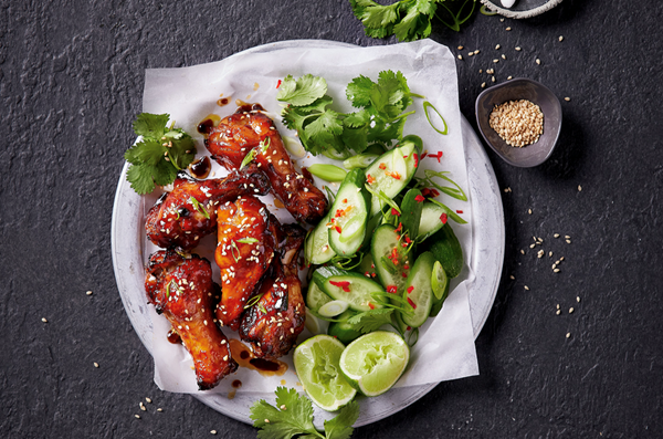 Air fryer sweet and spicy drumettes