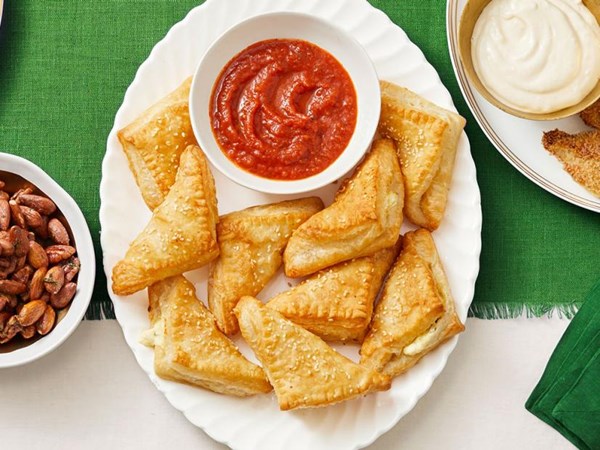 Air-fryer three-cheese turnovers 