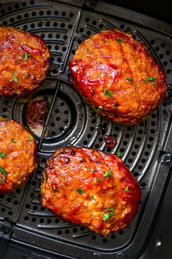 Air fryer turkey meatloaf