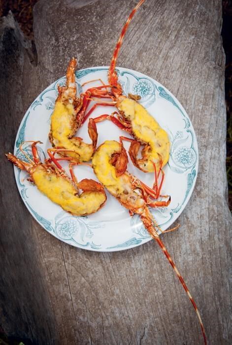 Ajaccio-style lobster flambéed in eau de vie