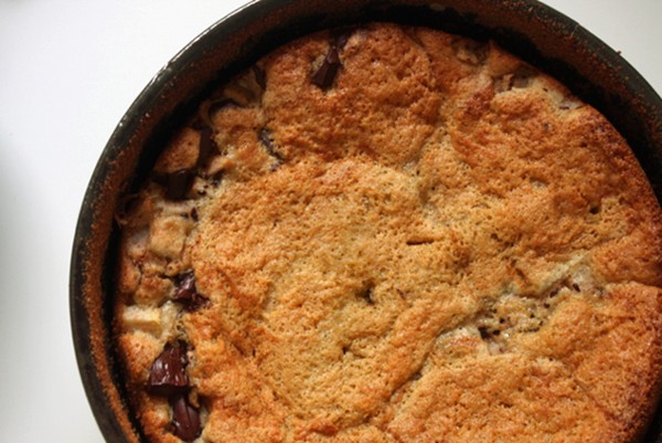 Al Di La’s chocolate and pear cake