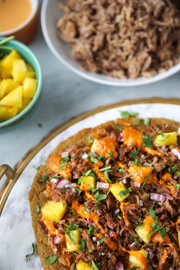 Al pastor pizzas