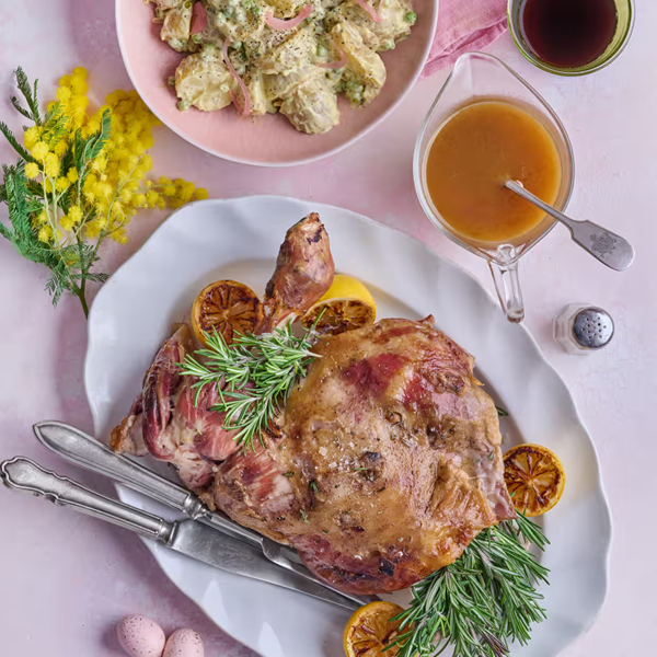 Ale-braised shoulder of lamb