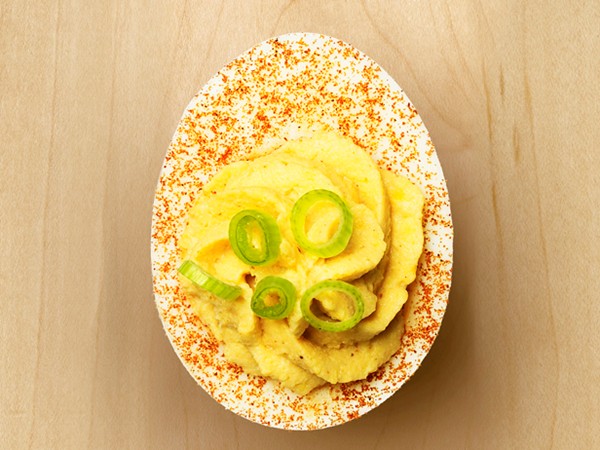 Alex Guarnaschelli's creamy deviled eggs