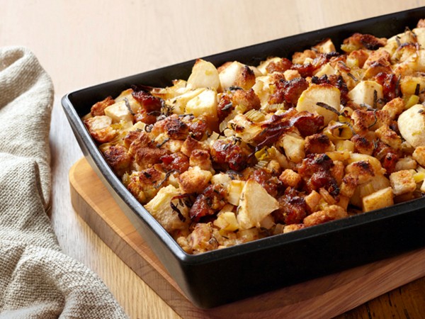 Alex Guarnaschelli's sausage-apple stuffing