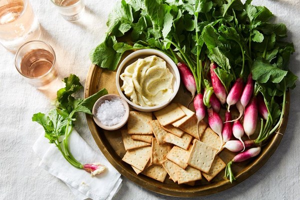 Alex Raij's radishes with vanilla butter & salt 2 ways