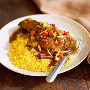 Algerian lamb shanks with cardamom and orange 