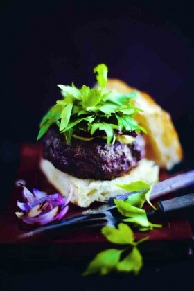 Alice Water's lovage burgers
