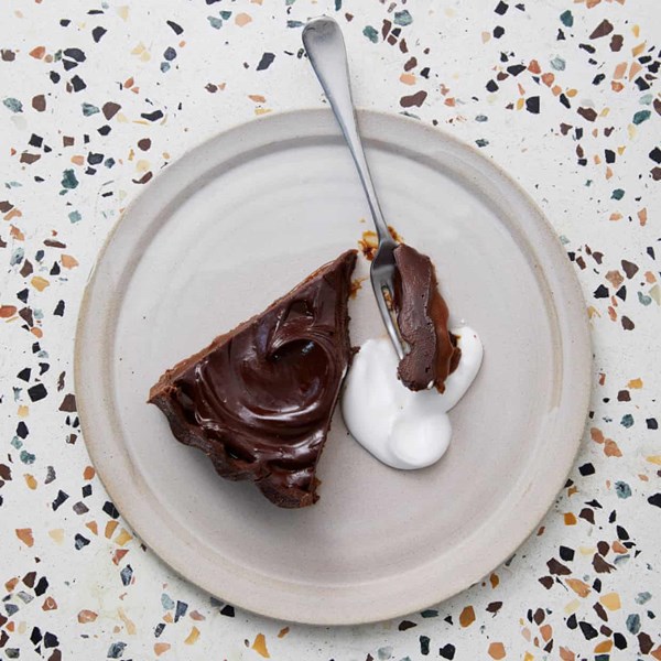 Alice's caramel and chocolate orange tart