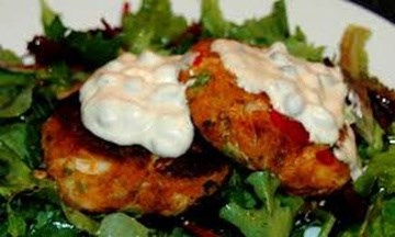 All-American crab cakes
