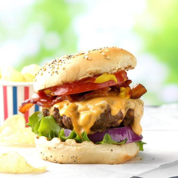 All-American hamburgers