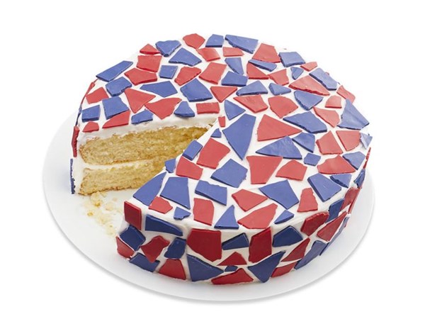 All-American mosaic cake