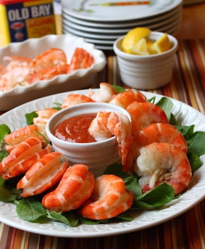 All-American shrimp cocktail
