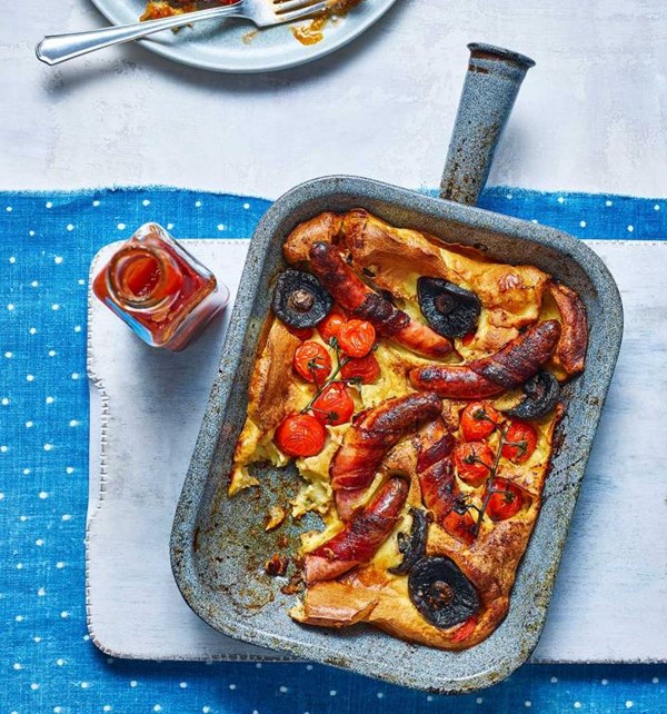 'All-day-breakfast' toad-in-the-hole