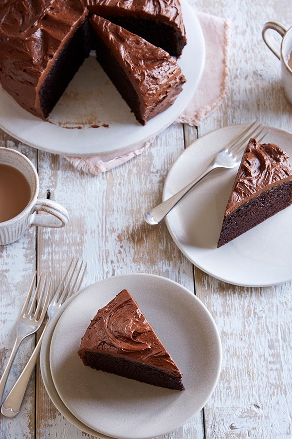 All-in-one chocolate fudge cake