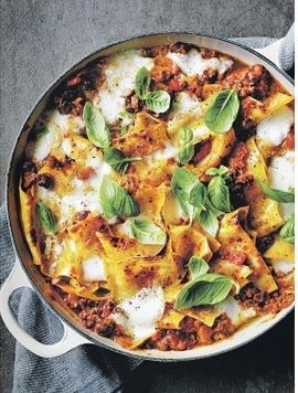 All-in-one vegetarian lasagne