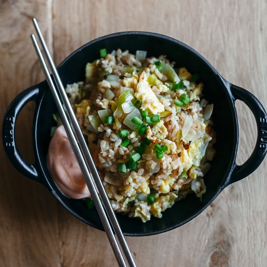 All of the alliums fried rice