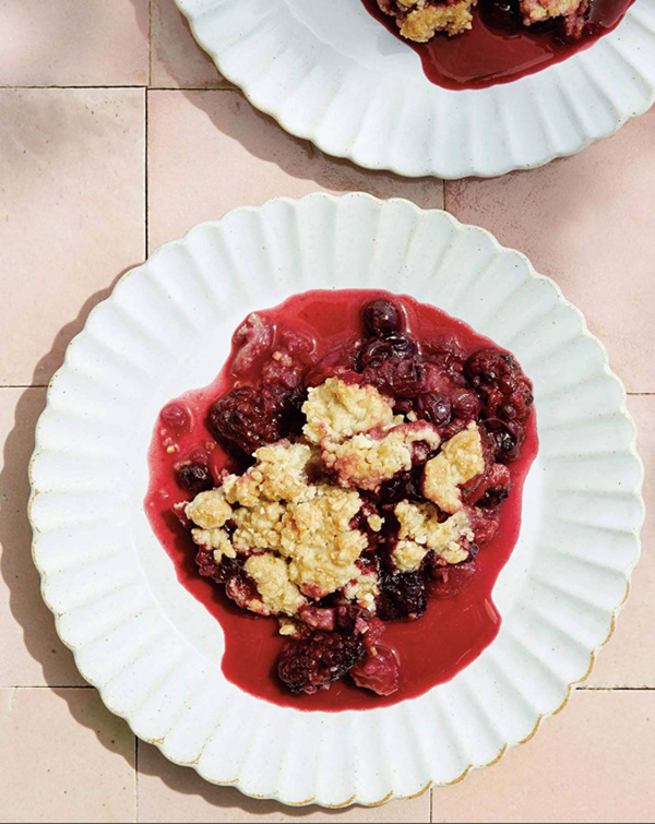 Almond & oat crisp with mixed berries