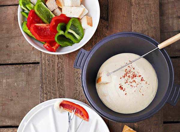 Almond and Great Northern bean fondue