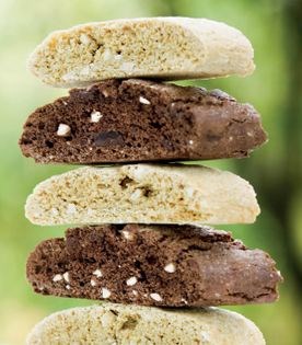 Almond biscotti, two ways