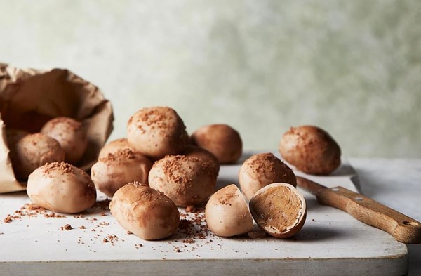 Almond butter 'new potato' truffles