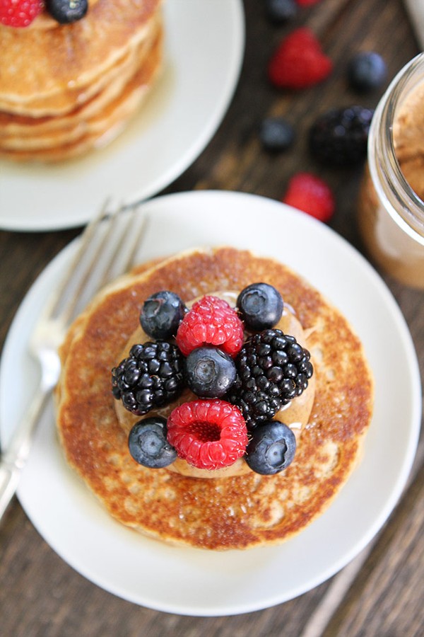 Almond butter pancakes