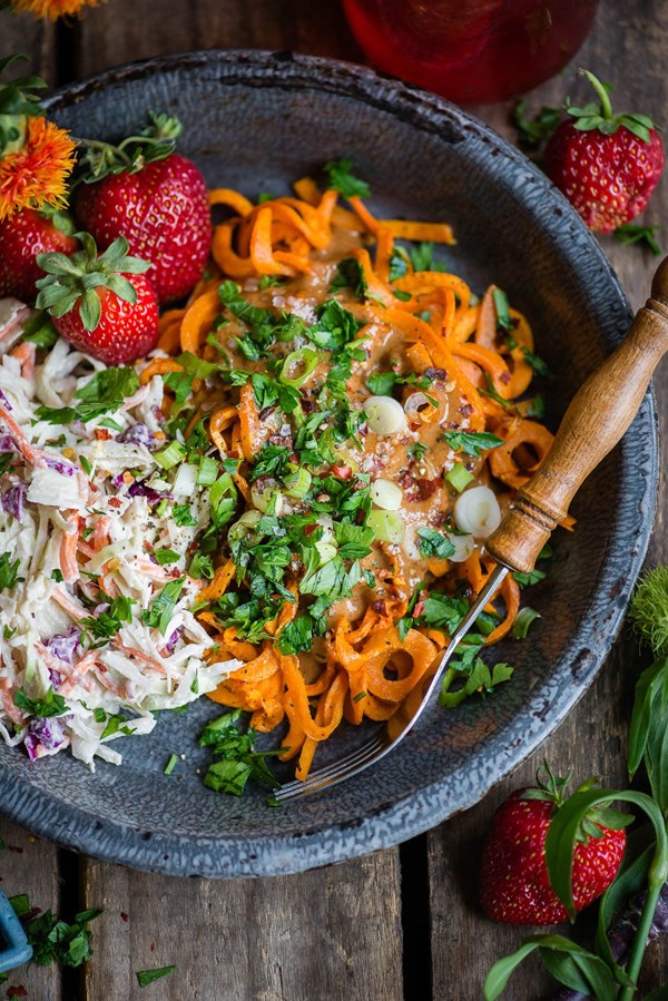 Almond butter swoodles