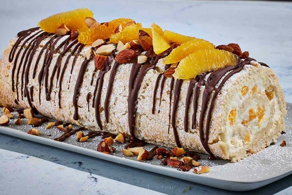 Almond-cardamom Budapest roll