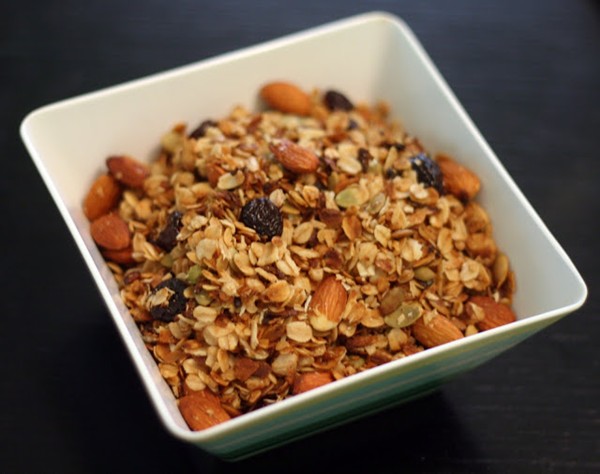 Almond cherry coconut granola