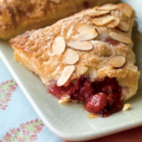 Almond-cherry turnovers