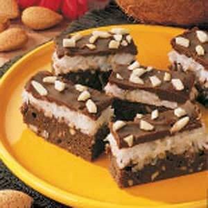 Almond coconut brownies
