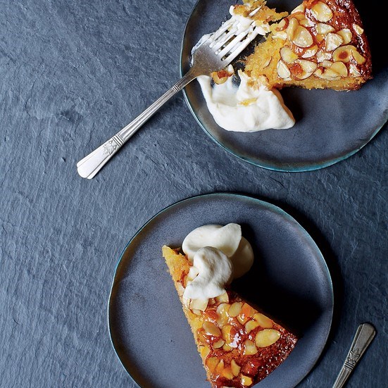 Almond-coconut orange cake