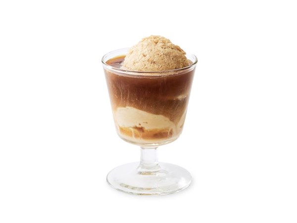 Almond-coffee slushie 