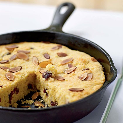 Almond-cranberry corn bread