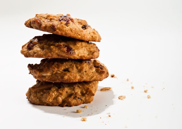 Almond-cranberry quinoa cookies