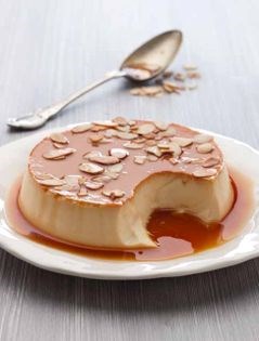 Almond crème caramel