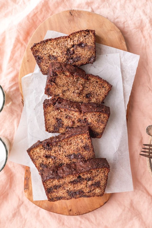Almond flour chocolate chip banana bread