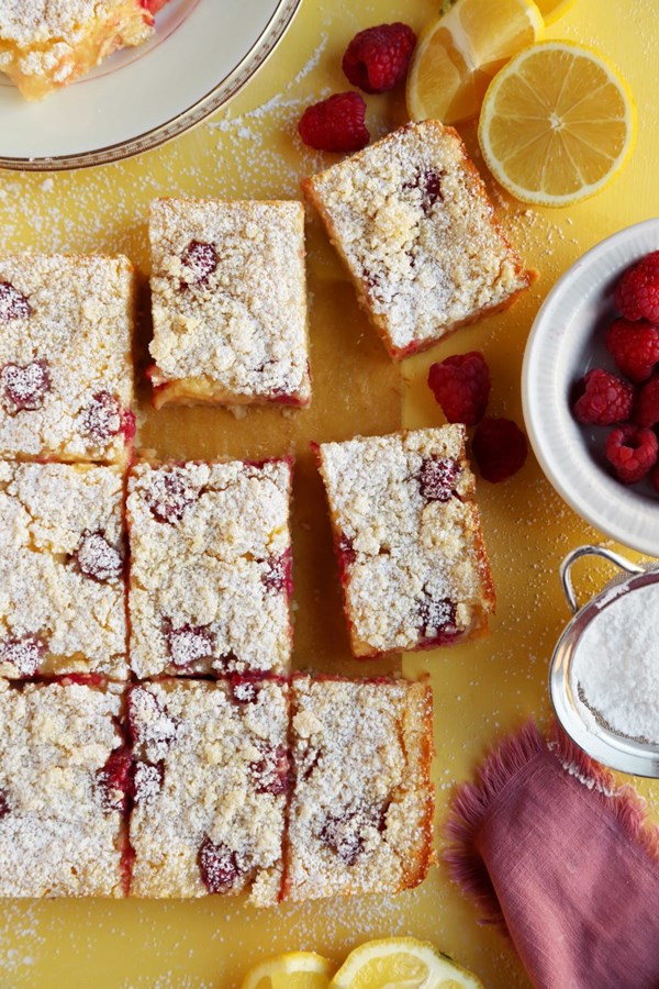 Almond flour lemon raspberry bars