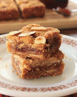 Almond jam bars