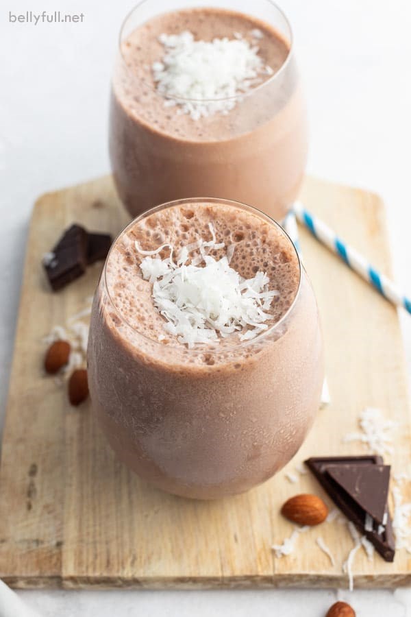 Almond Joy breakfast smoothie