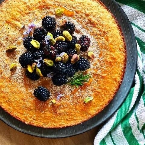 Almond, lemon & cinnamon cake [Carly Sutherland]