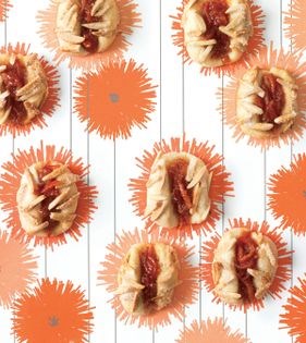 Almond-marmalade spoonprints