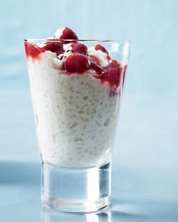 Almond-milk rice pudding